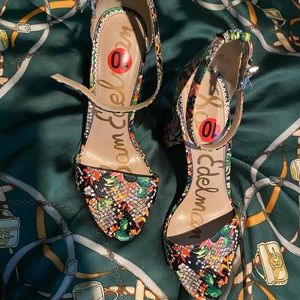 Sam Edelman multicolor heeled sandal
